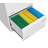 Filing Cabinet Lateral File Cabinet 3 Drawer, White Filing Cabinets With Lock, Locking Metal File Cabinets Three Drawer Office Cabinet For Legal/Letter/A4/F4 Home Offic-121226212