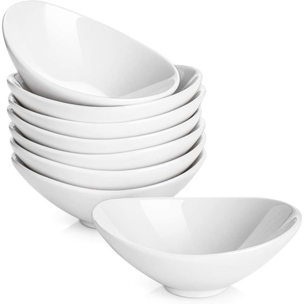 Now Designs Pastel Ceramic Pinch Bowl Set, Soy Sauce Dish, Set of 6, 2 oz