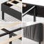 Beda Upholstered Bed Frame with Padded Tufted Headboard-1446738175-1446738174
