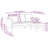 vidaXL Sofa Set with Cushion 2 pcs Light Grey Polyester-299828930