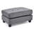 Sleek Contemporary Black Ottoman-543829427