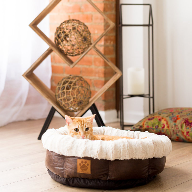 Faux Leather Pet Bed
