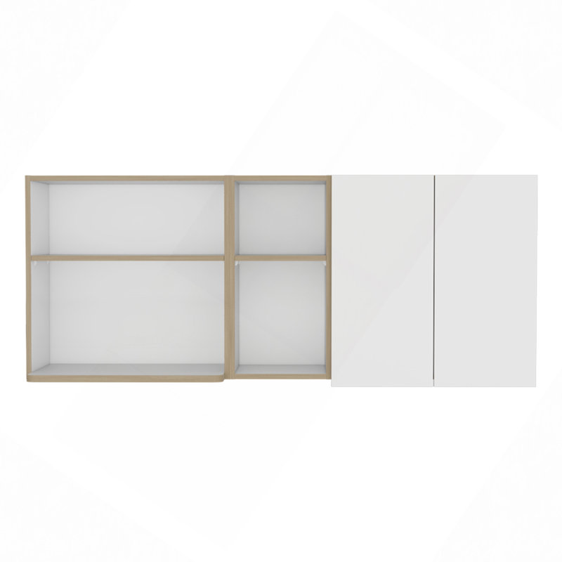 Wall Cabinet, Kitchen, White/Natural