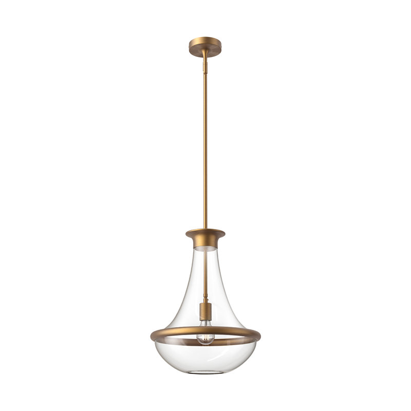 Marcel Outdoor Pendant, Aged Gold
