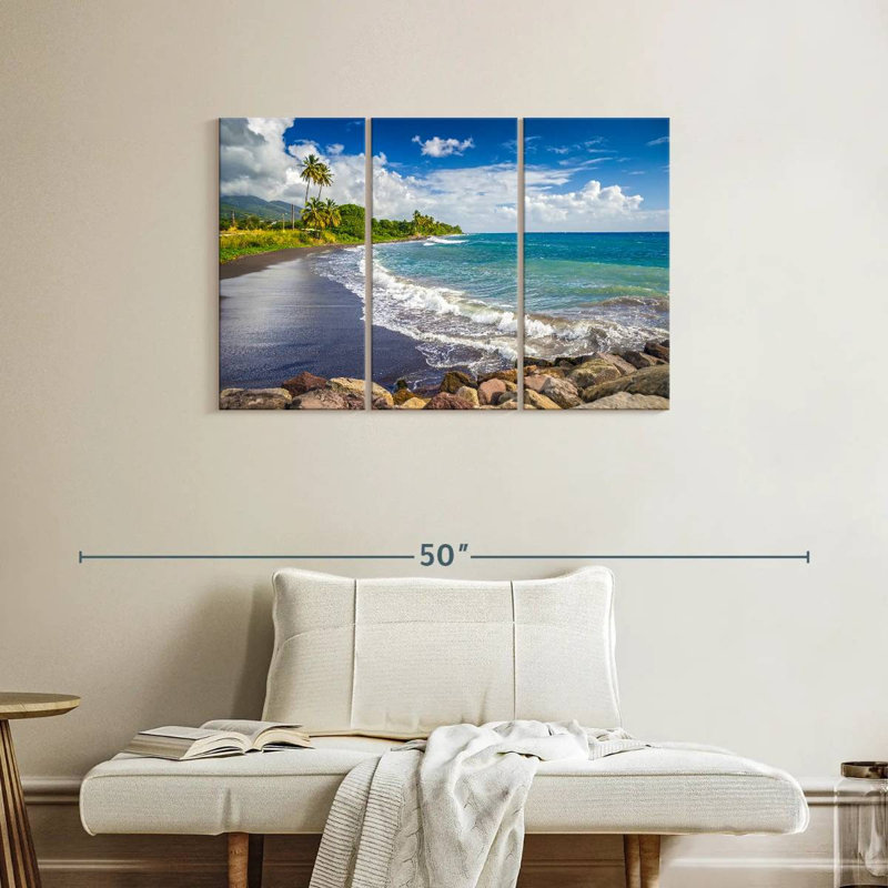 Nicci Saint Kitts plage noire, H 24 po x l 38 po
