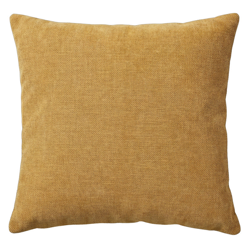 Soft Chenille Throw Pillow Cover, Yellow