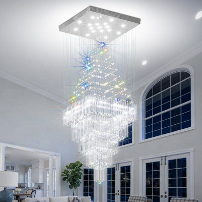 Grand lustre carré en cristal Kaillan
