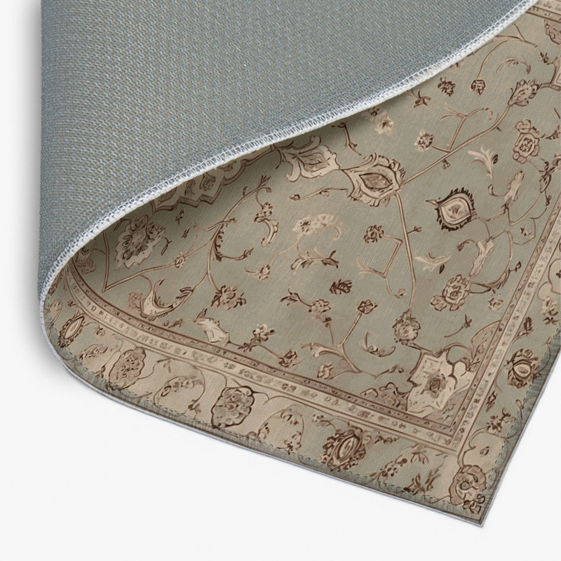 Tapis gris d'intérieur et d'extérieur Tabriz, Rectangle 4pi x 6 pi