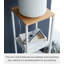 Solid Wood Pedestal End Table with Storage-89062290