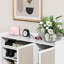 Range-chaussures avec tablettes réglables, tabouret, tiroir rétractable