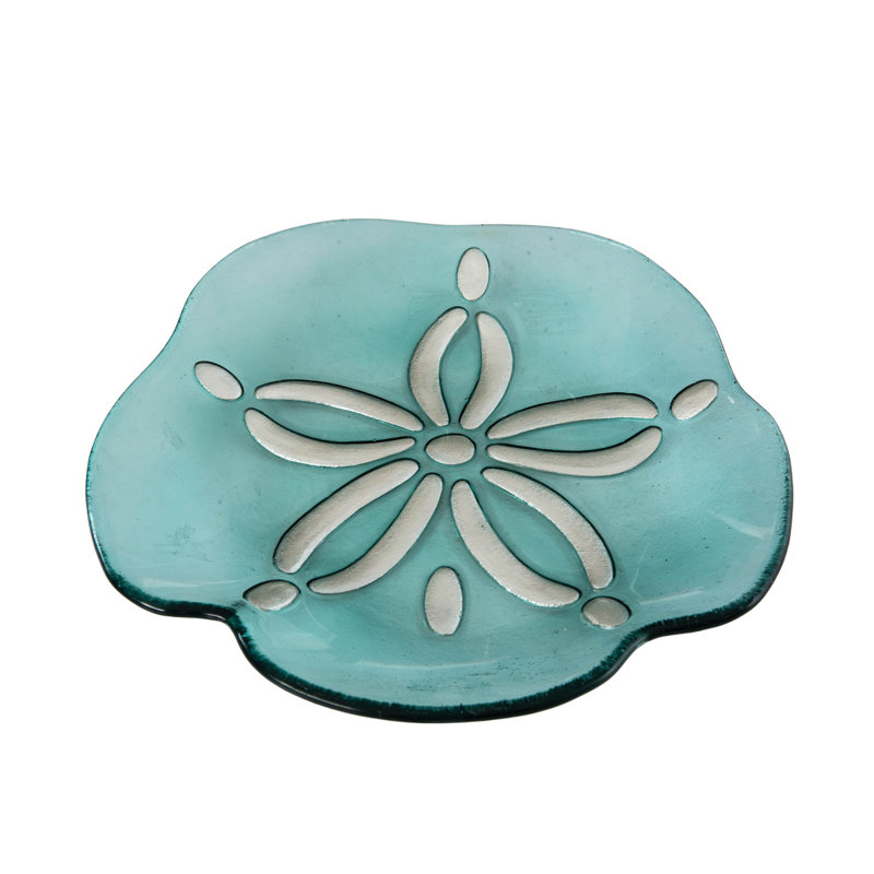 Assiette plate décorative bord de mer Sea Sand Sand Dollar