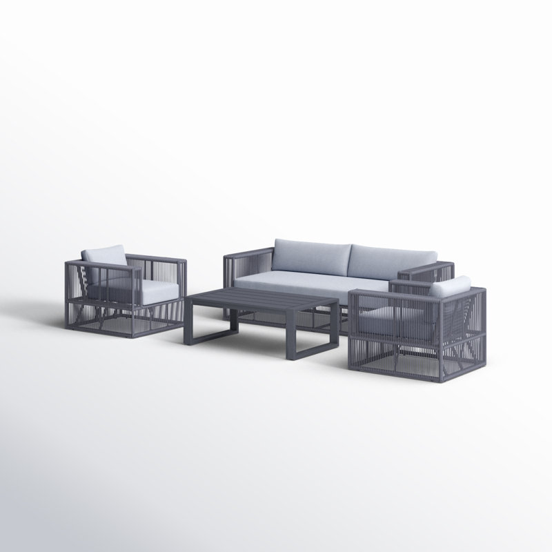 Guliana 5 - Person Patio Conversation Sets with Cushions