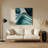 Gradient Abstract 50 Blue Metal Wall Art