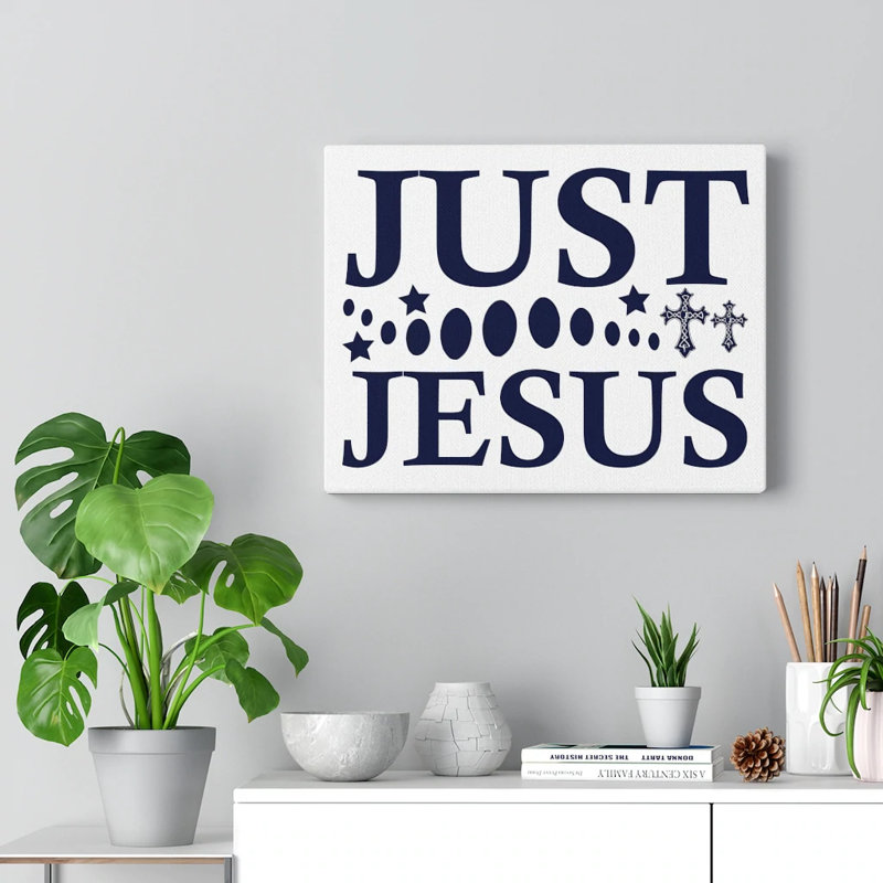 Just Jesus - Wrapped Canvas Print, 30cm H x 41cm W