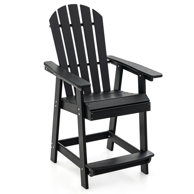 Juno Outdoor Adirondack Chair, Black