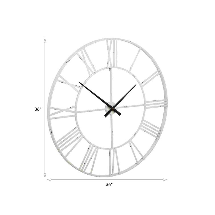 Steelside™ Julia Metal Wall Clock | Wayfair