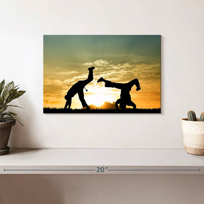 Capoeira At Dusk, 8" H x 12" W