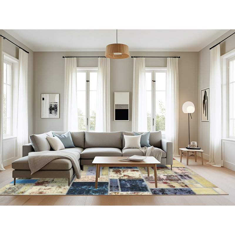 Abstract Indoor Rug, Rectangle 8' x 10'
