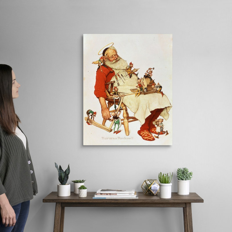 Art mural sur toile Norman Rockwell, H 30 po x l 24 po x P 1,25 po, Toile tendue