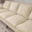 104.5"Modern Sectional Faux leather L-Shaped Sofa Couch with Convertible Ottoman-1161209935