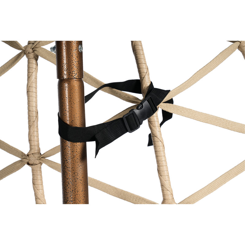 Fauteuil à œufs de patio suspendu: support en fer antirouille à double panier, tissé à la main, coussin confortable, extérieur