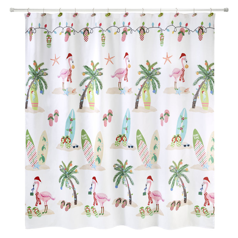 Rideau de douche Flamingo Jingle