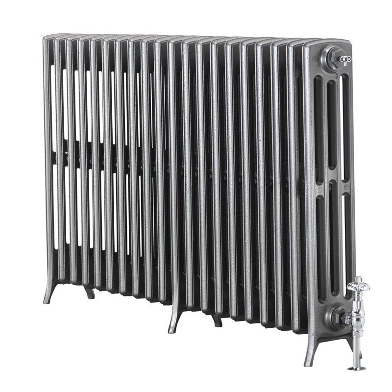 Aadhya Horizontal Radiator, Cast Grey, 760mm H x 1232mm W x 175mm D