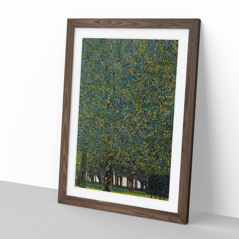 The Park by Gustav Klimt - Framed Print, Walnut Framed, 65cm H x 48cm W x 2cm D