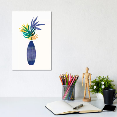 Bright Modern Tropical Greenery by Modern Tropical - Wrapped Canvas Print