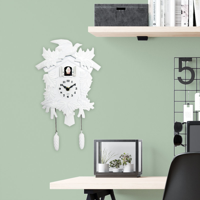 Horloge murale 7,87 po Pinkerton, Blanc