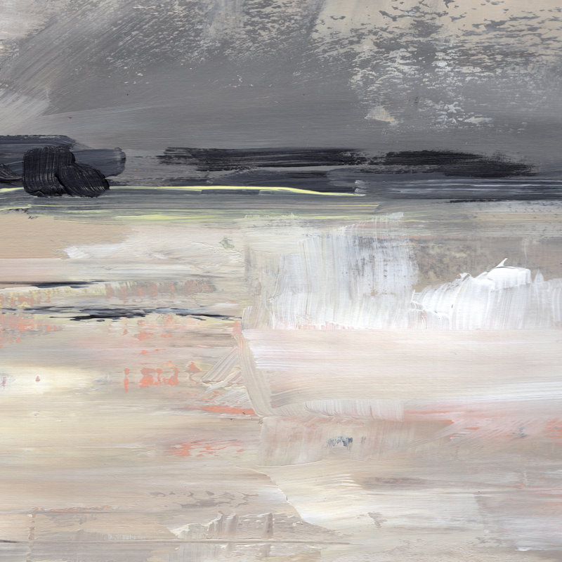 «Dusk Reflections II» par Jennifer Paxton Parker - peinture sur toile tendue, H 12 po x l 12 po
