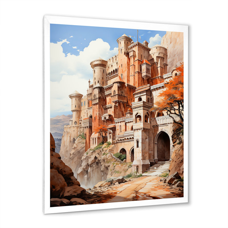 Impression sur toile Fortress Majestic Guardians, H 40 po x l 30 po x P 1,5 po, Cadre photo blanc