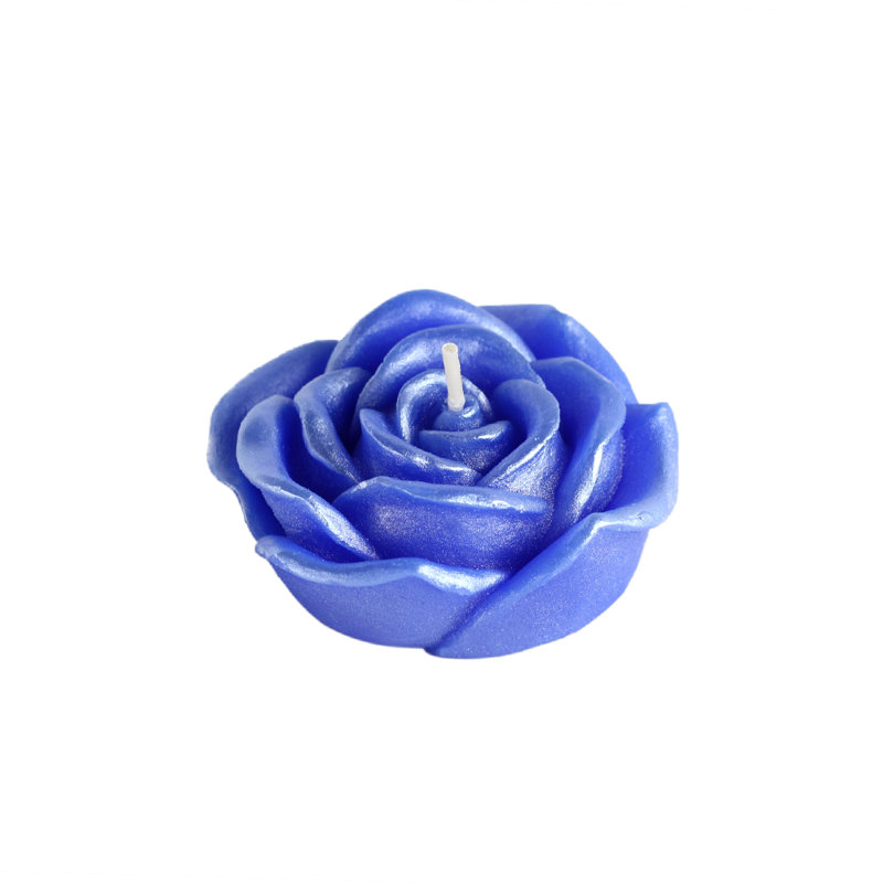 Bougie flottante sans parfum Rose, 12, Bleu