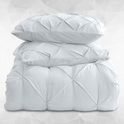 Microfiber Solid Colour Duvet Cover Set with Pillowcases