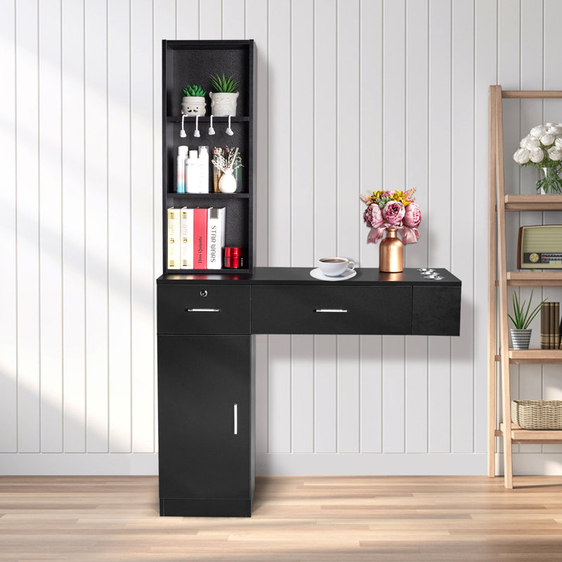Dockrey 40'' Wide 2 - Drawer Filing Storage Cabinet, Black