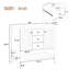 (Base seulement) Meuble-lavabo sans lavabo, 2 armoires et tiroirs, tablette ouverte-99998758