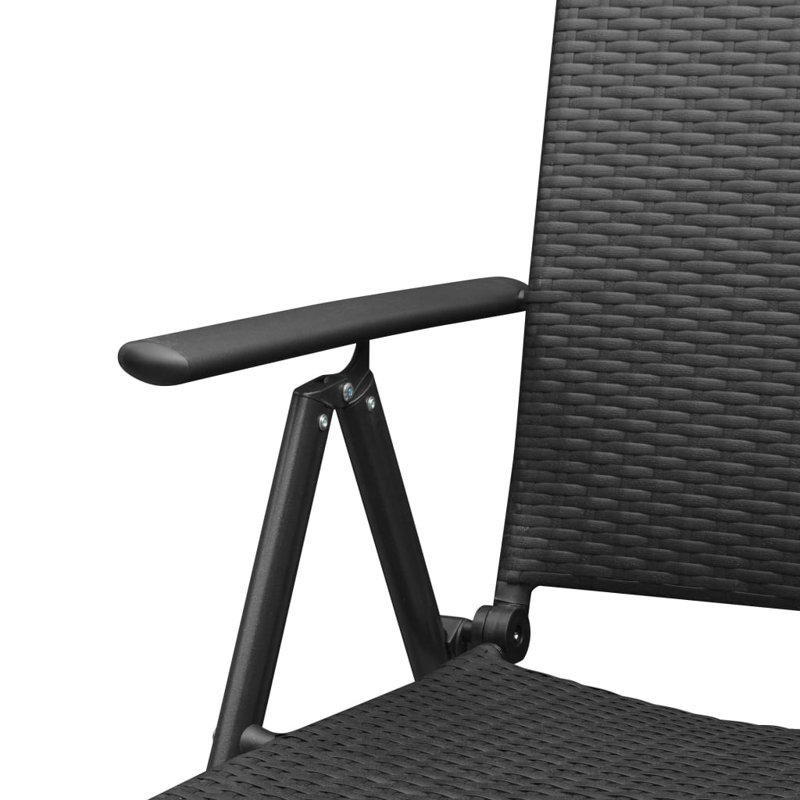 Square 4 - Person Dining Set, Black
