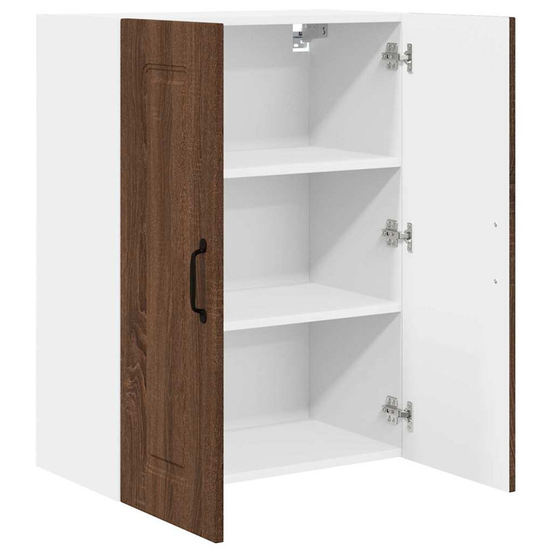 Vidaxl Kitchen Wall Cabinet Sonoma Oak 60 X 31 X 80 Cm Engineered Wood, Brown Oak, 80cm H x 60cm W x 31cm D