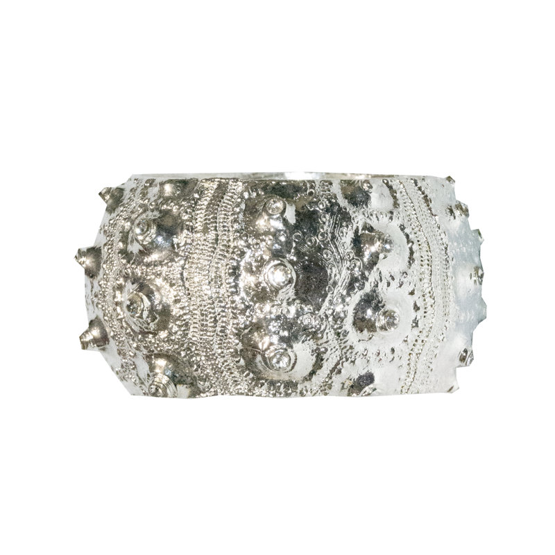 Shell Napkin Ring Gift Box, Silver