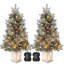 36' H Lighted Artificial Christmas Tree