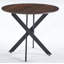 Table de salle à manger avec pieds croisés en métal et plateau en panneau de fibres à densité moyenne, table de cuisine moderne pour le salon, table ronde-93177779-93177804-93177807