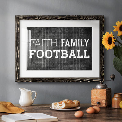 Faith Family Football encadré sur papier