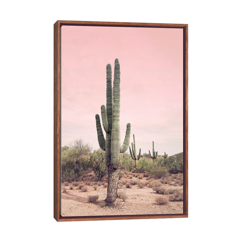 «Desert Cactus Blush» par Sissi et Seb - impression d'art graphique, Sans passe-partout / noir et blanc