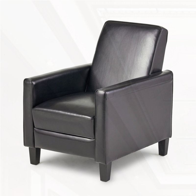 Recliner Push Back Chair, Black