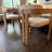 Wooden Upholstered Barrel Dining Chairs-1279083840