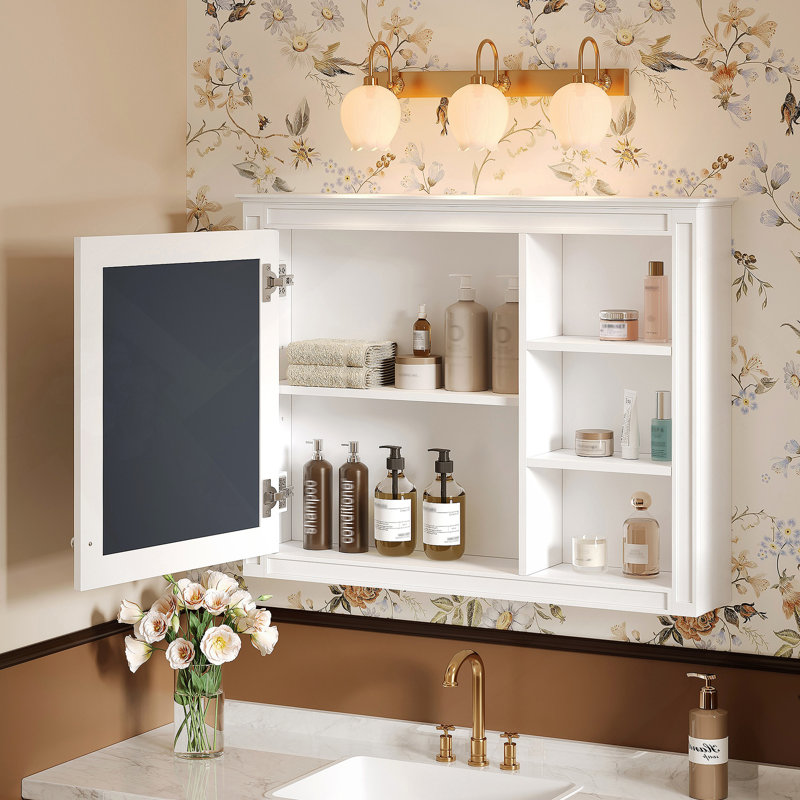 Armoire de rangement murale avec 1 tablette réglable