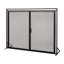 Pare-étincelles en fer noir mat - Protégez votre espace, H 30,95 po x l 39,03 po avec cadre de protection rectangulaire