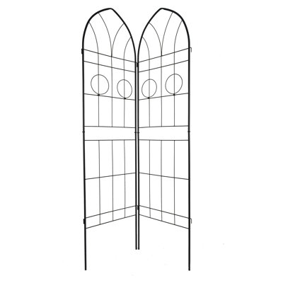 4 Pack Metal Garden Trellis 78.7" X 19.7" Rustproof Trellis