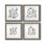 «Opulent Bath I», ensemble de 4 peintures sur toile encadrées-1664151381-1664151383