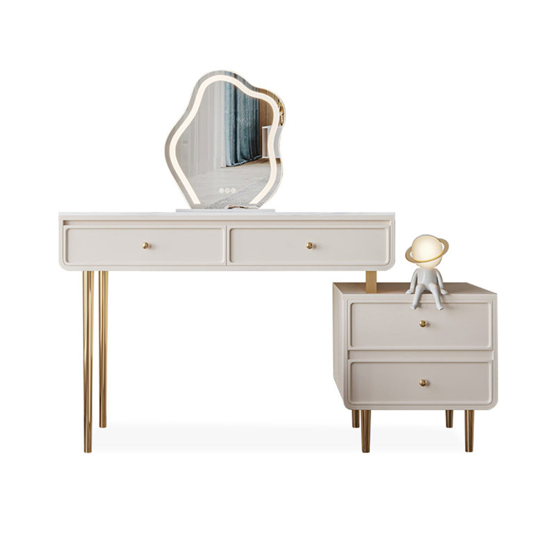 Makeup Vanity with Light mirror,4 drawers